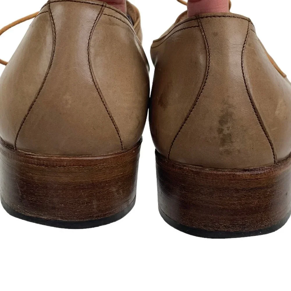 Bruno Magli Vintage Stresa Basketweave/Woven Leather Shoes Men's Size 8